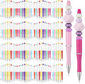 Beadable Ballpoint Pens 150 Pack - Candy Colors Bulk Set for DIY Gifts