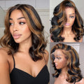 13x6 Highlight Body Wave Lace Front Wig FB/30 Ombre - Natural Look