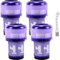 Dyson V12 Detect Slim Filter Kit, 4 Pack + Brush