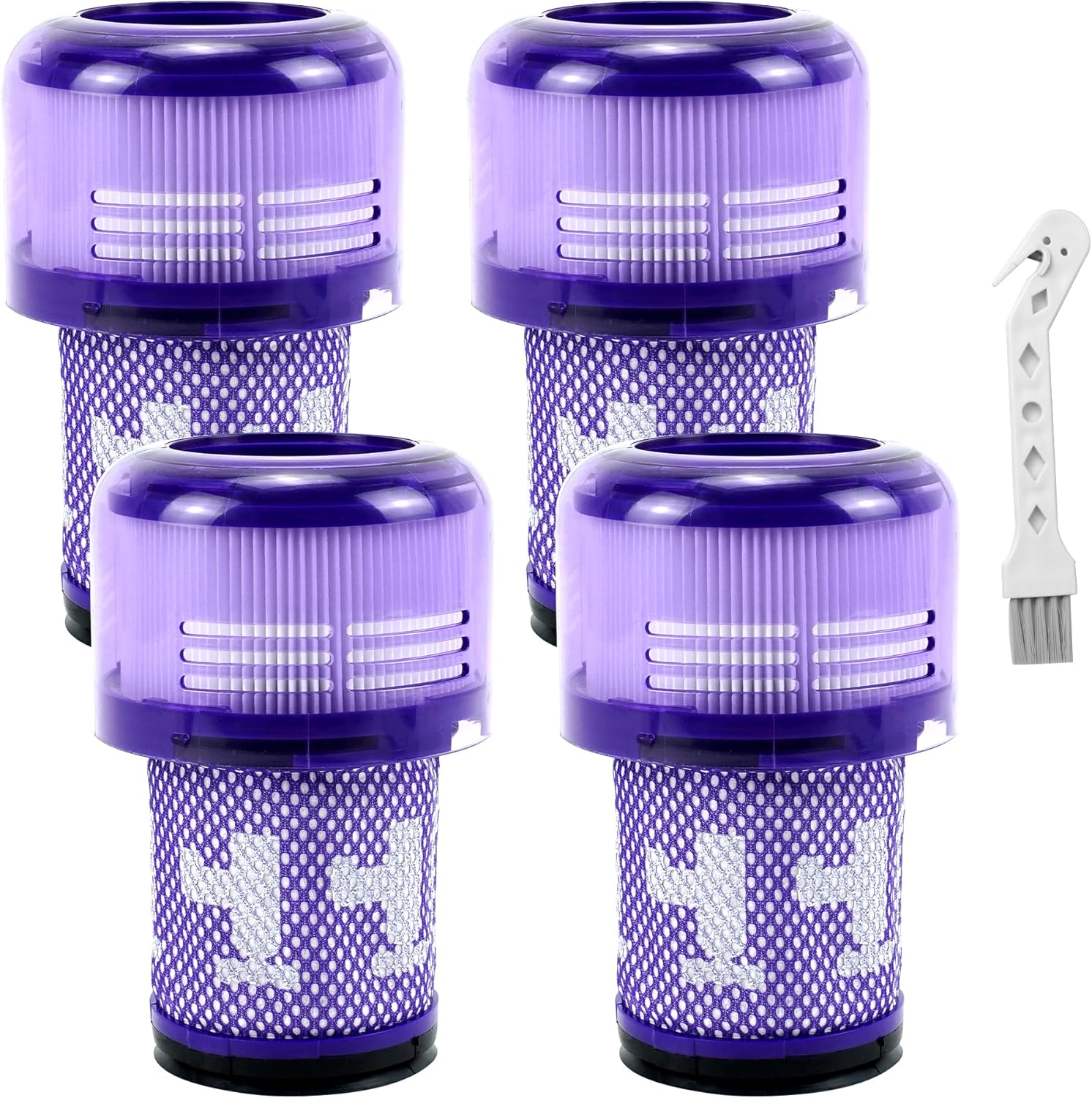 Dyson V12 Detect Slim Filter Kit, 4 Pack + Brush