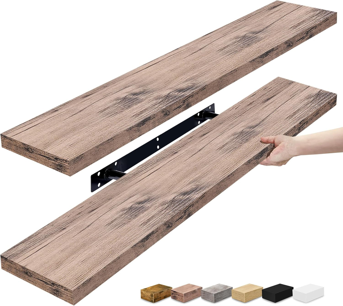 Floating Shelves for Wall by Sorbus - 35 Inch Bathroom Decor