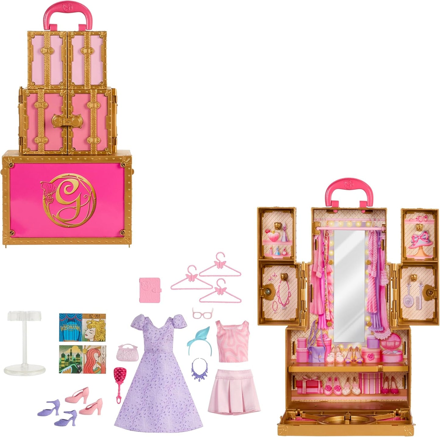 Wicked Glindas Glamorous Closet with 2 Unique Looks & Surprises
