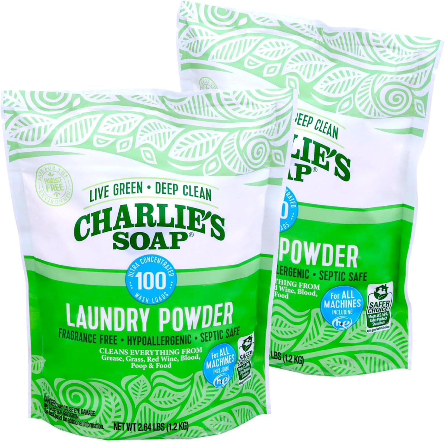 Charlie's Soap Eco-Friendly Deep Clean Laundry Powder