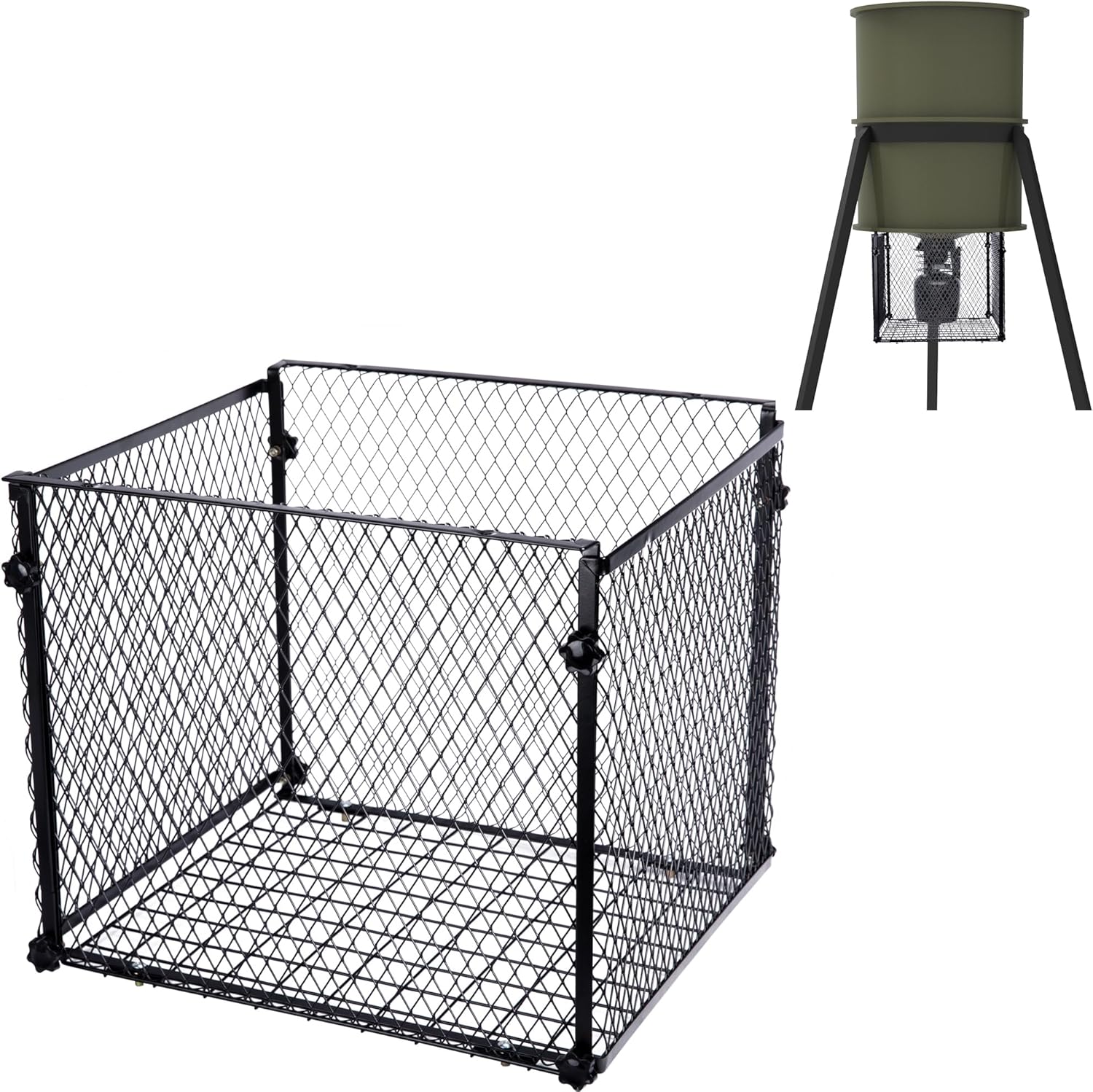 moonoom Deer Feeder Varmint Guard - Durable All-Metal Cage