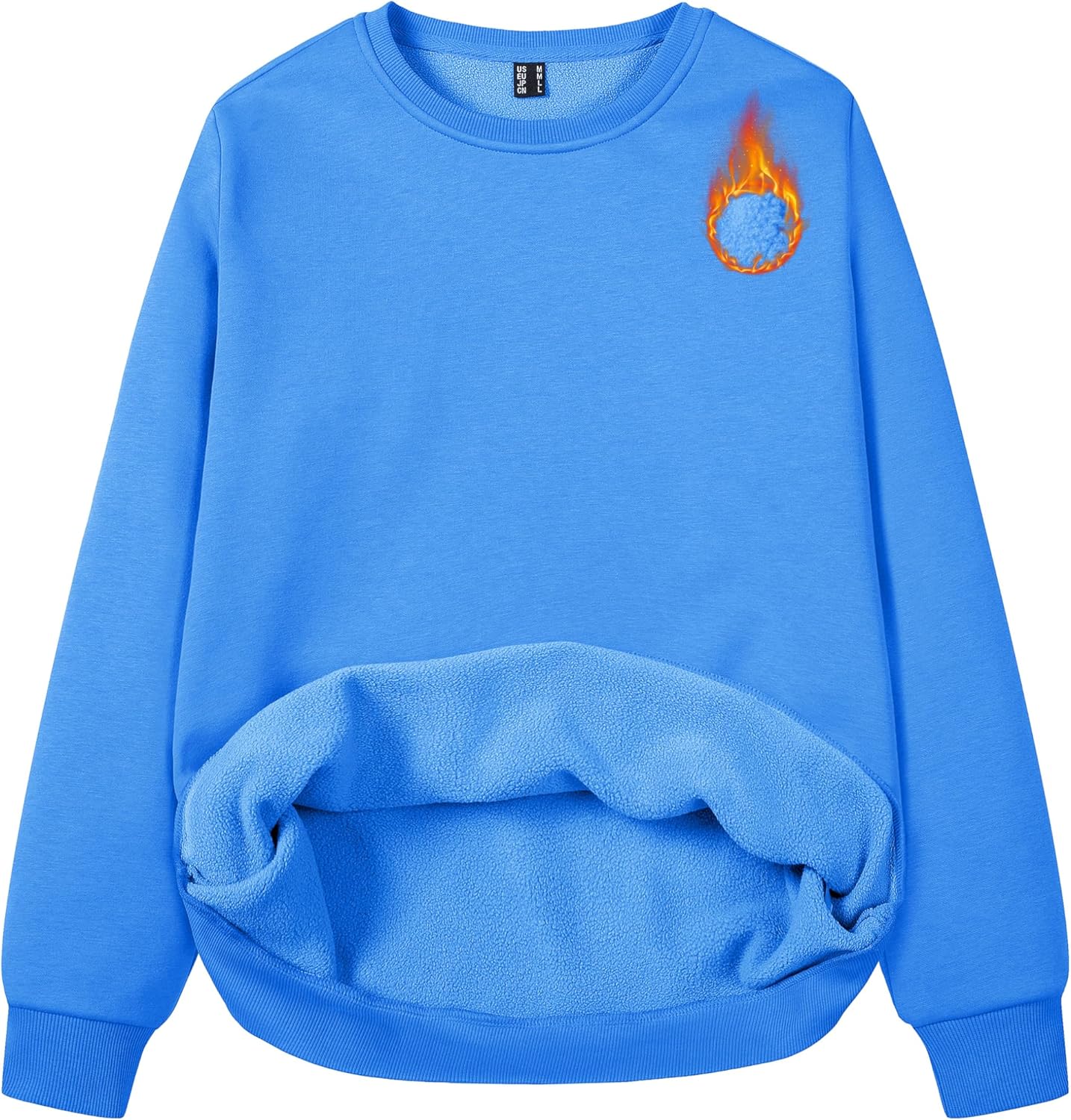 MAGCOMSEN Women's Fleece Lined Sweatshirt for Cozy Comfort