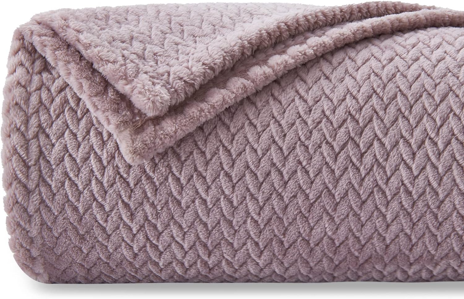 NEWCOSPLAY Soft Light Purple Throw Blanket