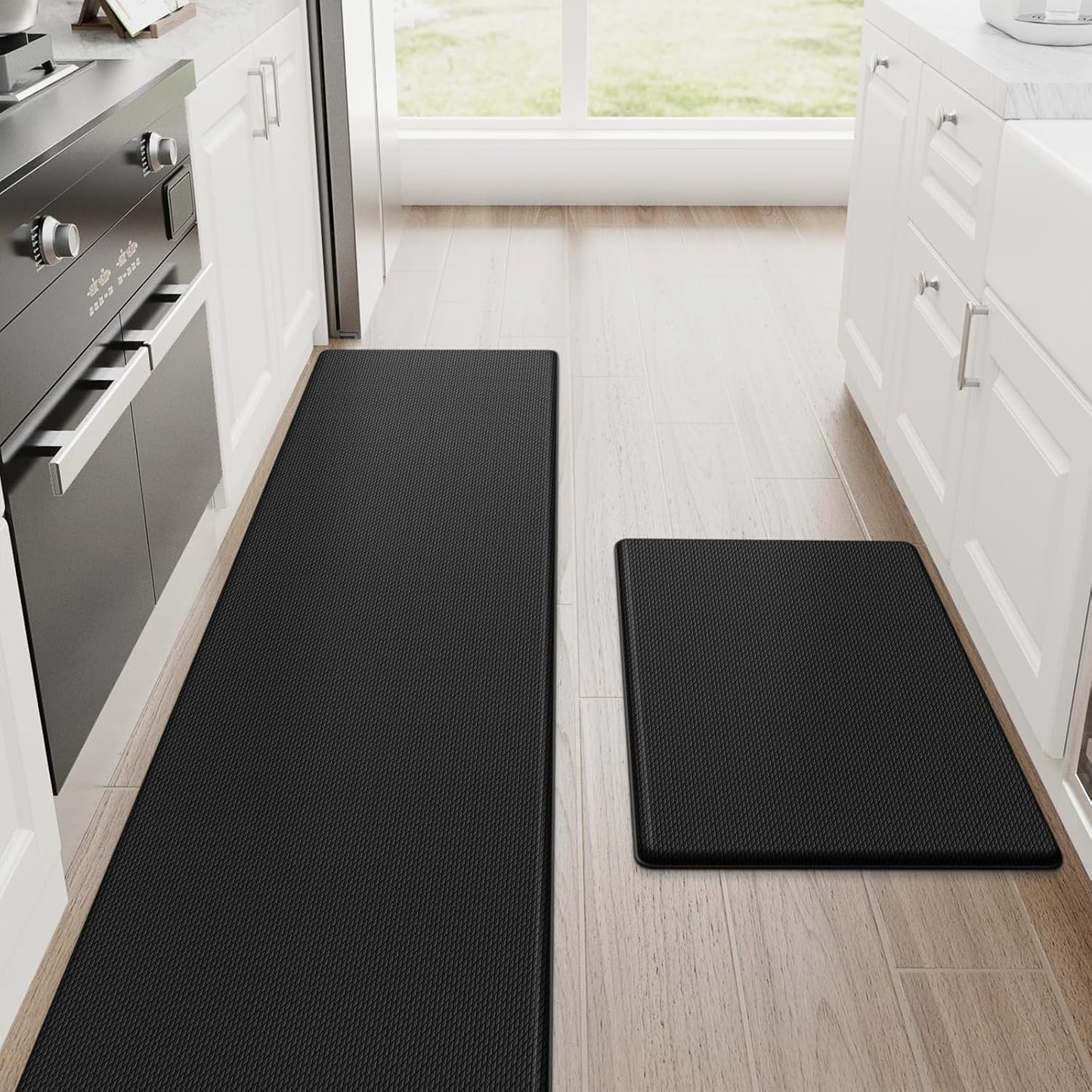 StepRite Kitchen Mats Set: Cushioned Anti-Fatigue Comfort