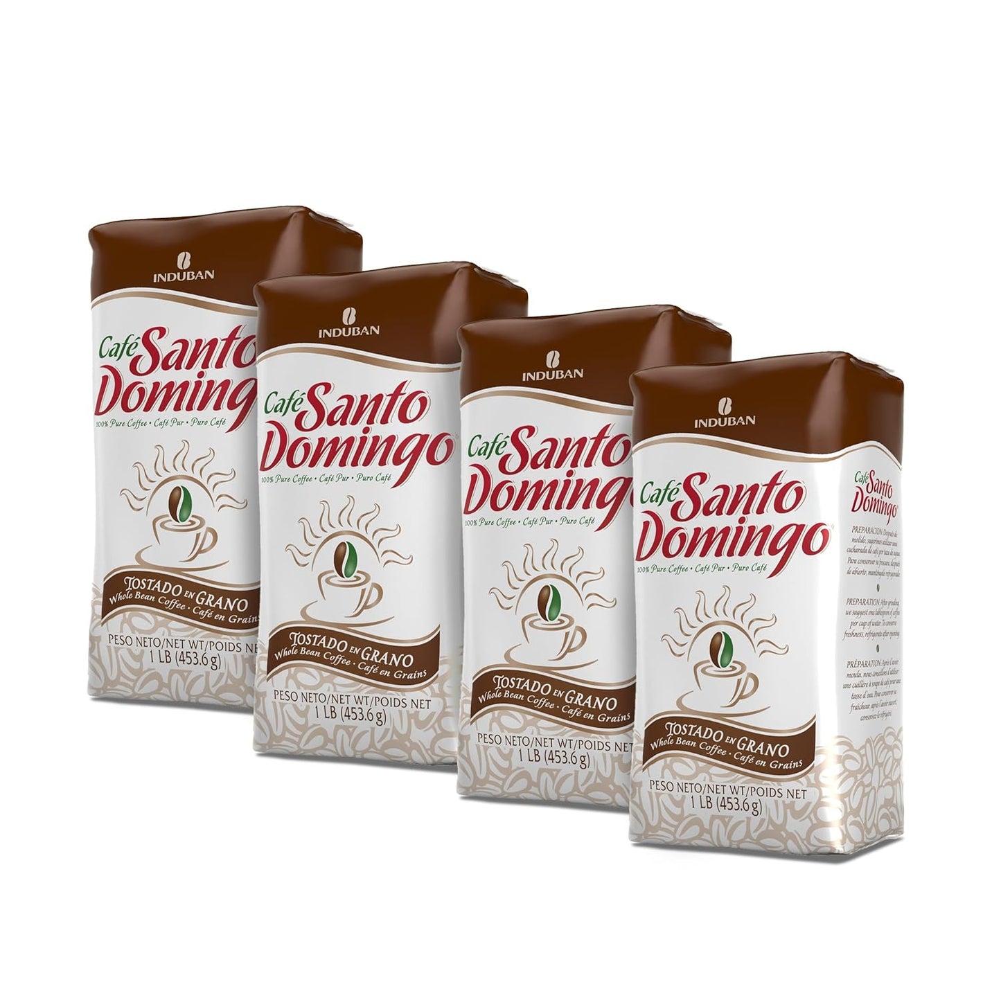 Cafe Santo Domingo Whole Bean Coffee, Medium Roast, 16 oz Bag