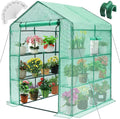 Greengro Greenhouse 57 x 57 x 76 in - Durable 3-Tier Walk-In Green