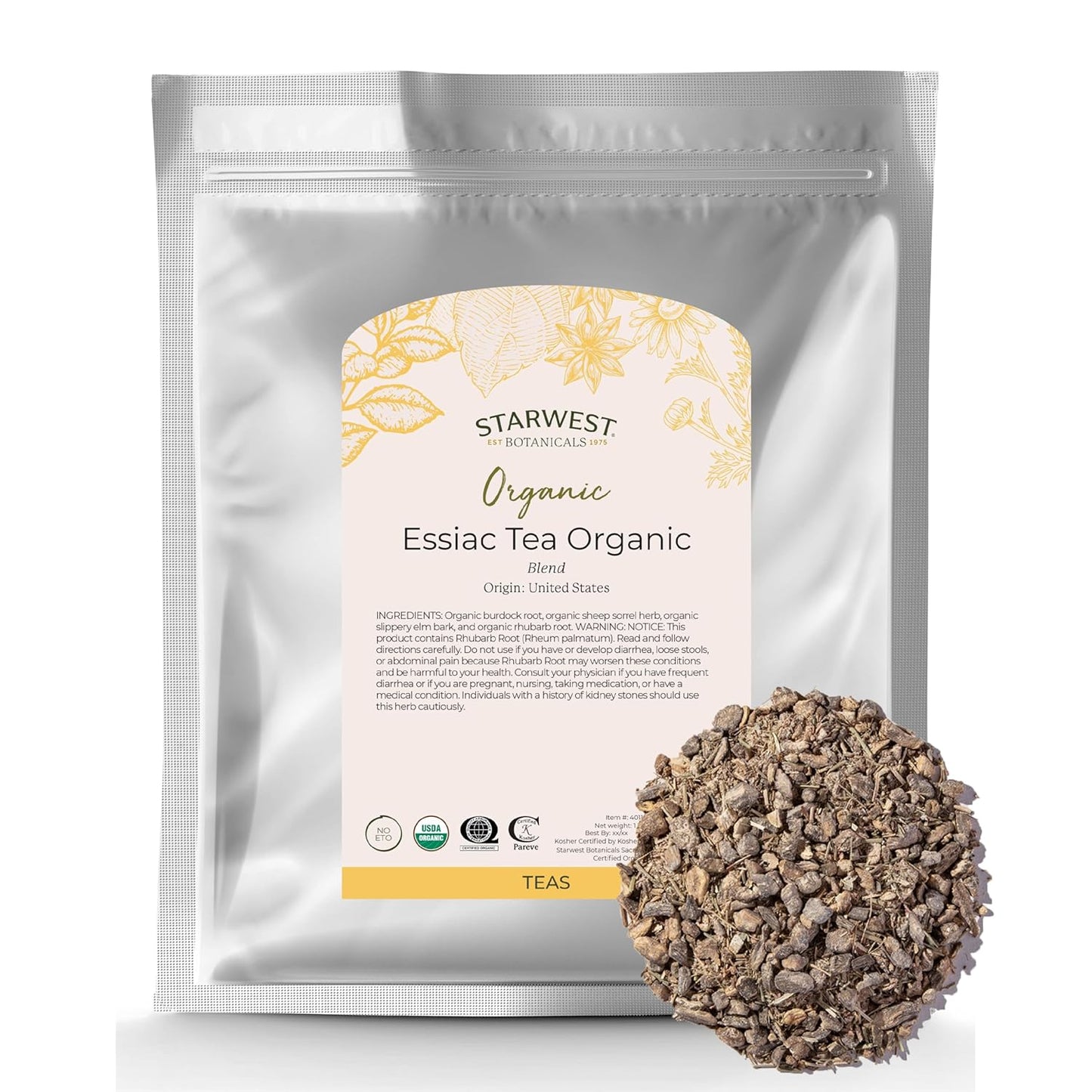 Organic Loose Leaf Essiac Tea Blend for Natural Wellness