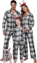 Family Matching Pajamas Set Long Sleeve Button Down Pjs
