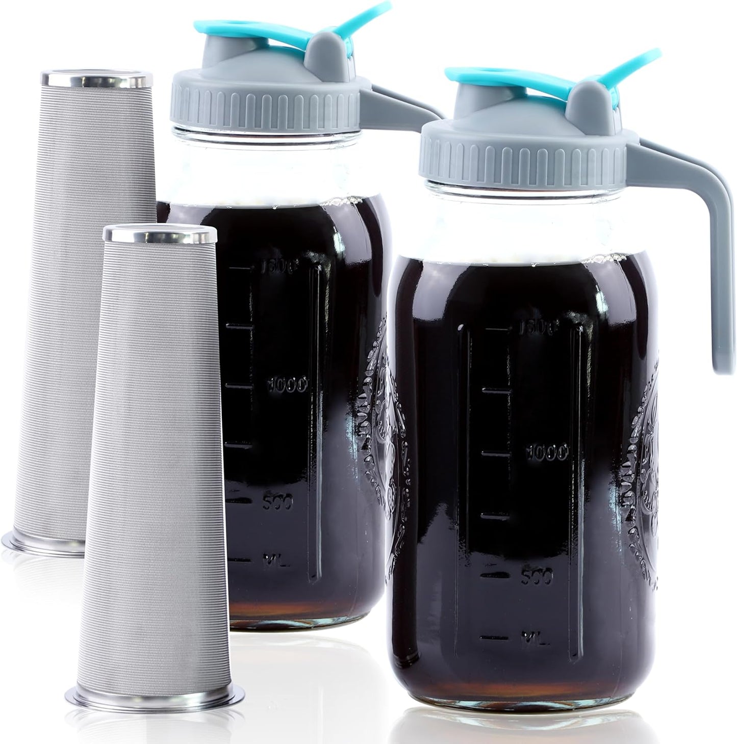 2-Pack Cold Brew Makers: Easy Fridge Storage