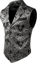 Mens Victorian Suit Vest Steampunk Gothic Waistcoat - Slim Fit Look
