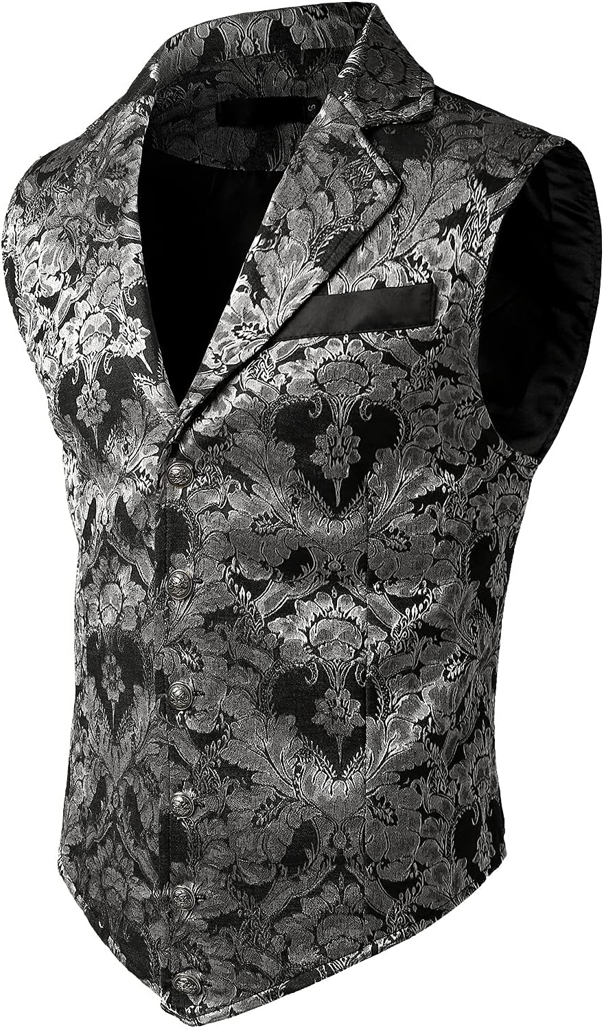 VATPAVE Mens Victorian Suit Vest for Steampunk Style Events