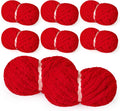 Chunky Chenille Yarn for Blankets - Thick Velvet Plush for Knitting
