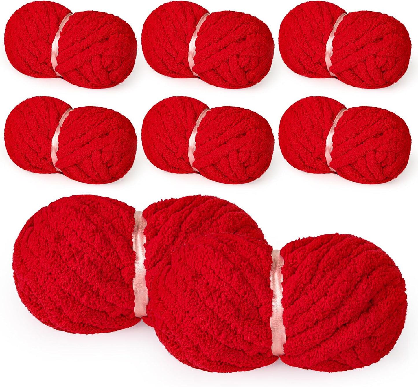 Jumbo Chenille Yarn for Knitting, Crocheting & Handcrafts