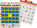 Flip to Win Travel Memory Game - Compact Wooden Travel Memory Game