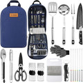 Camping Cookware Storage Bag with Utensil Set - Portable Camp Kitchen