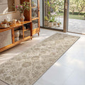 jinchan Runner Rugs 2x6 Taupe Runner Rug - Vintage Floral, Machine
