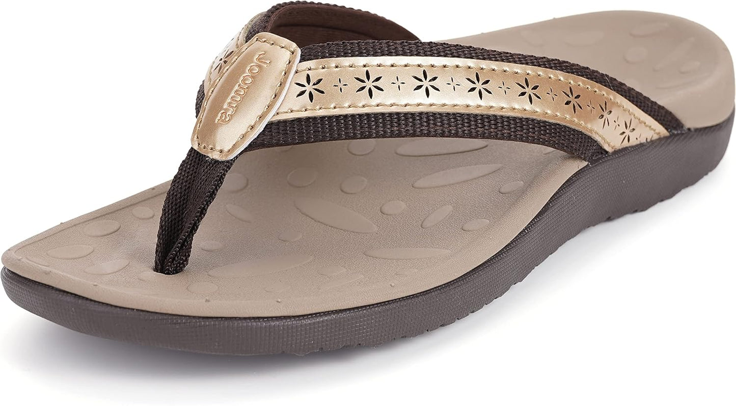 Joomra Women's Flip Flops with Arch Support for Comfort