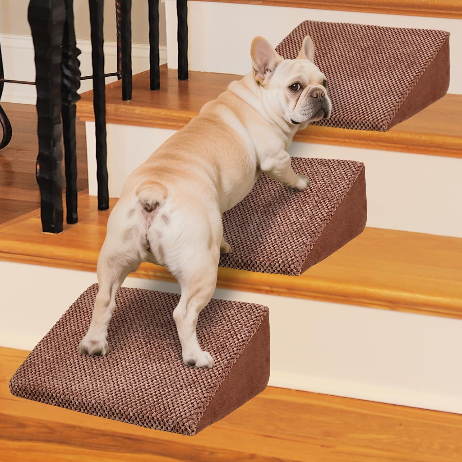 40D Dog Ramp for Stairs - Perfect Pet Steps for Small Dogs
