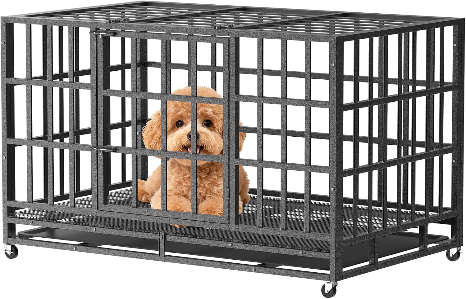 Heavy Duty Indestructible Dog Crate for Large Breeds Safety