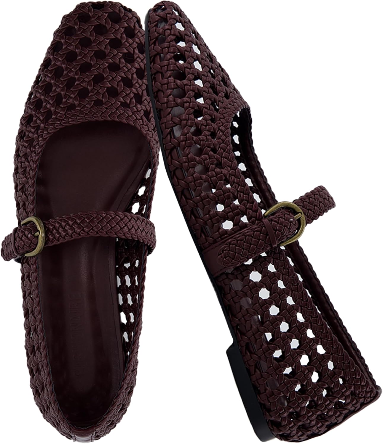 CUSHIONAIRE Weston Womens Hand Woven Ballet Flats for Comfort