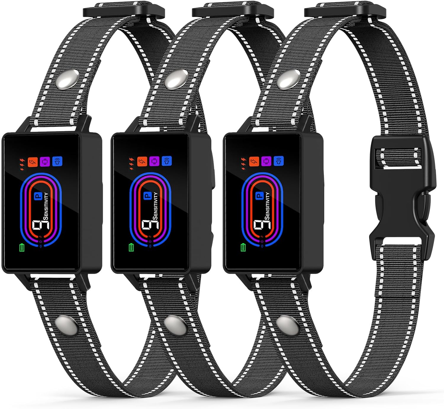 3 Pack Dog Bark Collar - Smart Rechargeable Anti-Barking Solution