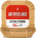 WAVELU Air Fryer Parchment Paper Liners 9.1 in - Extra Strong 100pcs