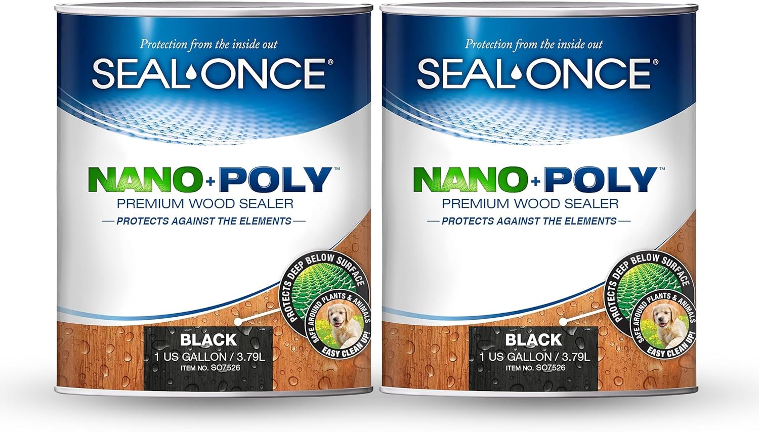 Seal-Once Nano+Poly Wood Sealer - Premium Waterproof Protection