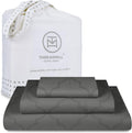 Threadmill Cotton Twin Sheet Set - 100% Cotton Damask Sateen Twin