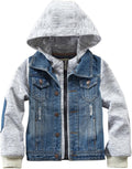 Stylish Kids Hooded Denim Jacket for Boys and Girls Outerwear