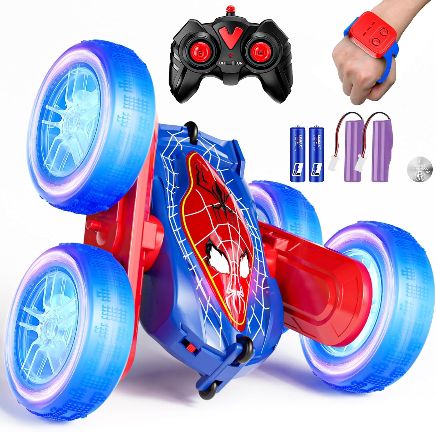 Hand Gesture Controlled Stunt Car for Kids - 4WD Off Road RC Truck