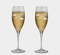 Bridesmaid Champagne Flutes Set of 2 - Personalized Bridal Party
