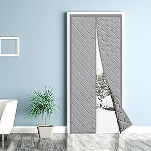 Magnetic Thermal Insulated Door Curtain for Winter Protection