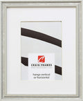 Craig Frames 314WH 18 x 36 in Ornate White and Silver Frame