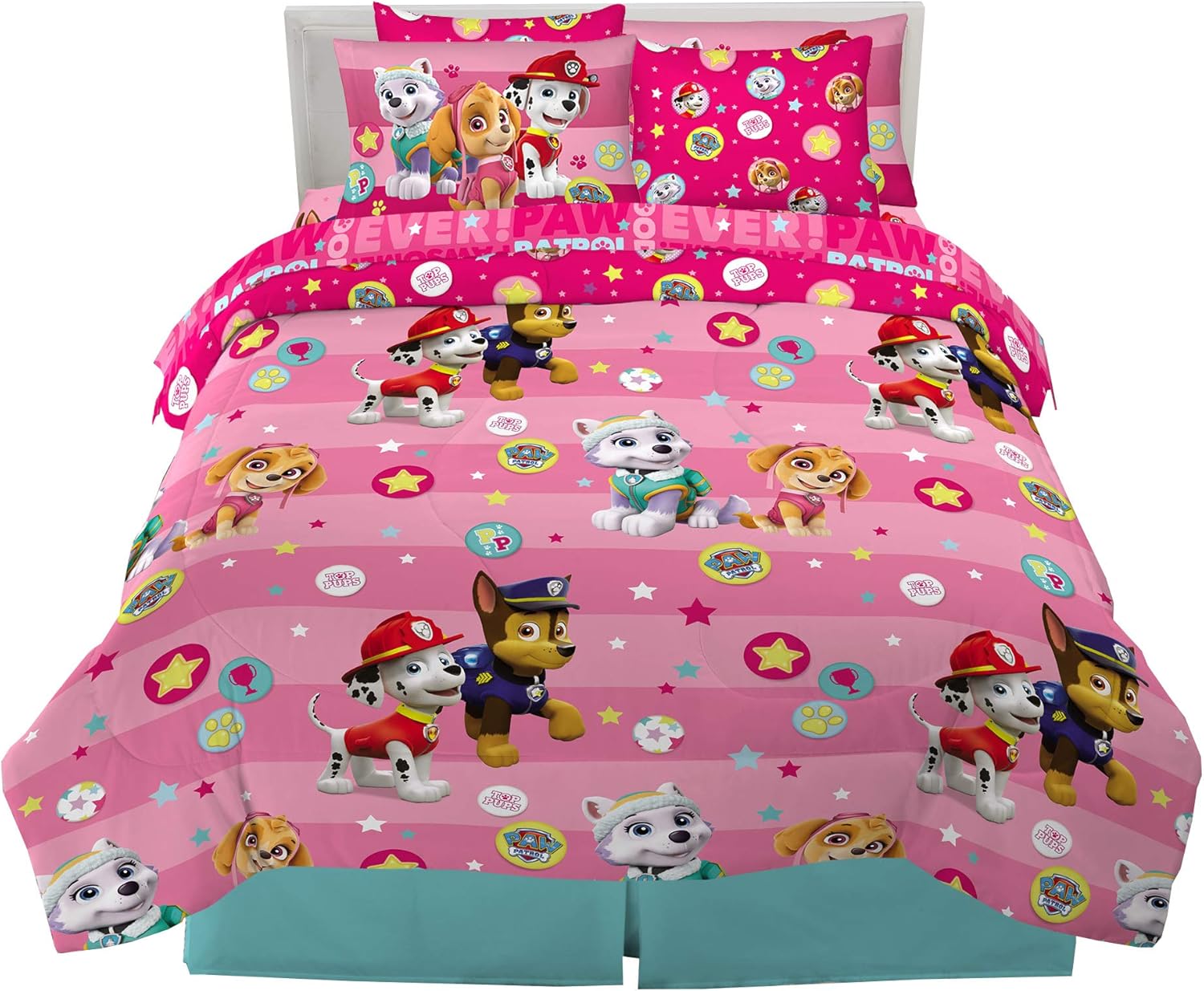 Paw Patrol Girls Kids Bedding Set with Comforter and Sheets