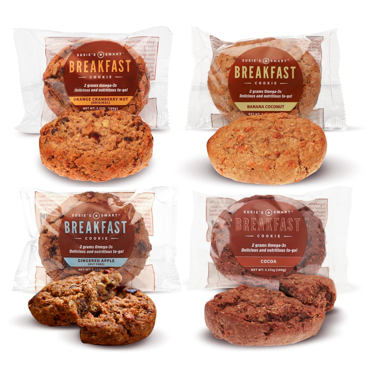 Susies Smart Breakfast Cookies: Healthy On-the-Go Snack Treats