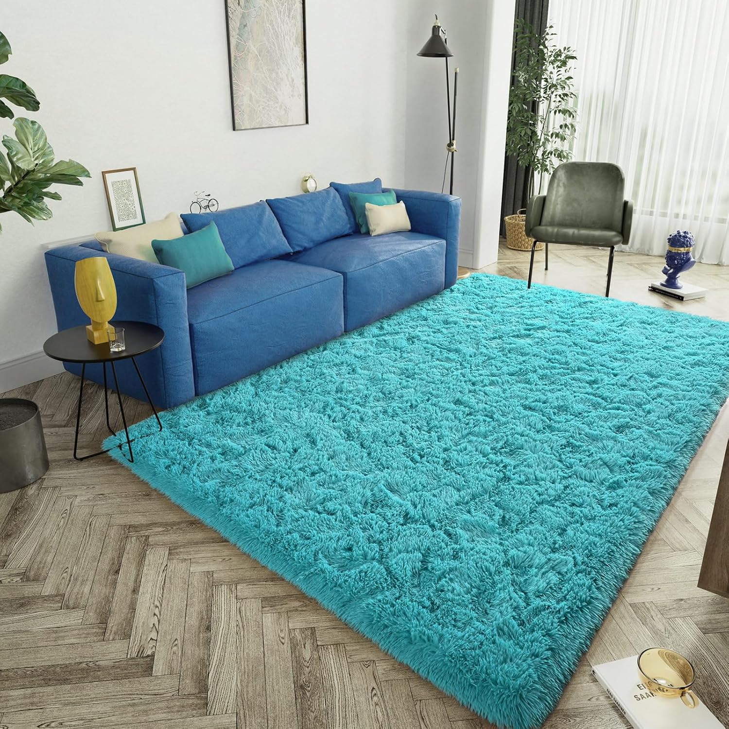 LOCHAS Ultra Soft Indoor Modern Area Rugs for Cozy Living Rooms