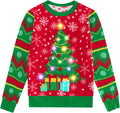 Ugly Christmas Sweater Kids LED Light Up Pullover - Fun Party Wear