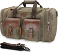 Wildroad Waxed Canvas Duffle Bag - 50L Waterproof Travel Bag
