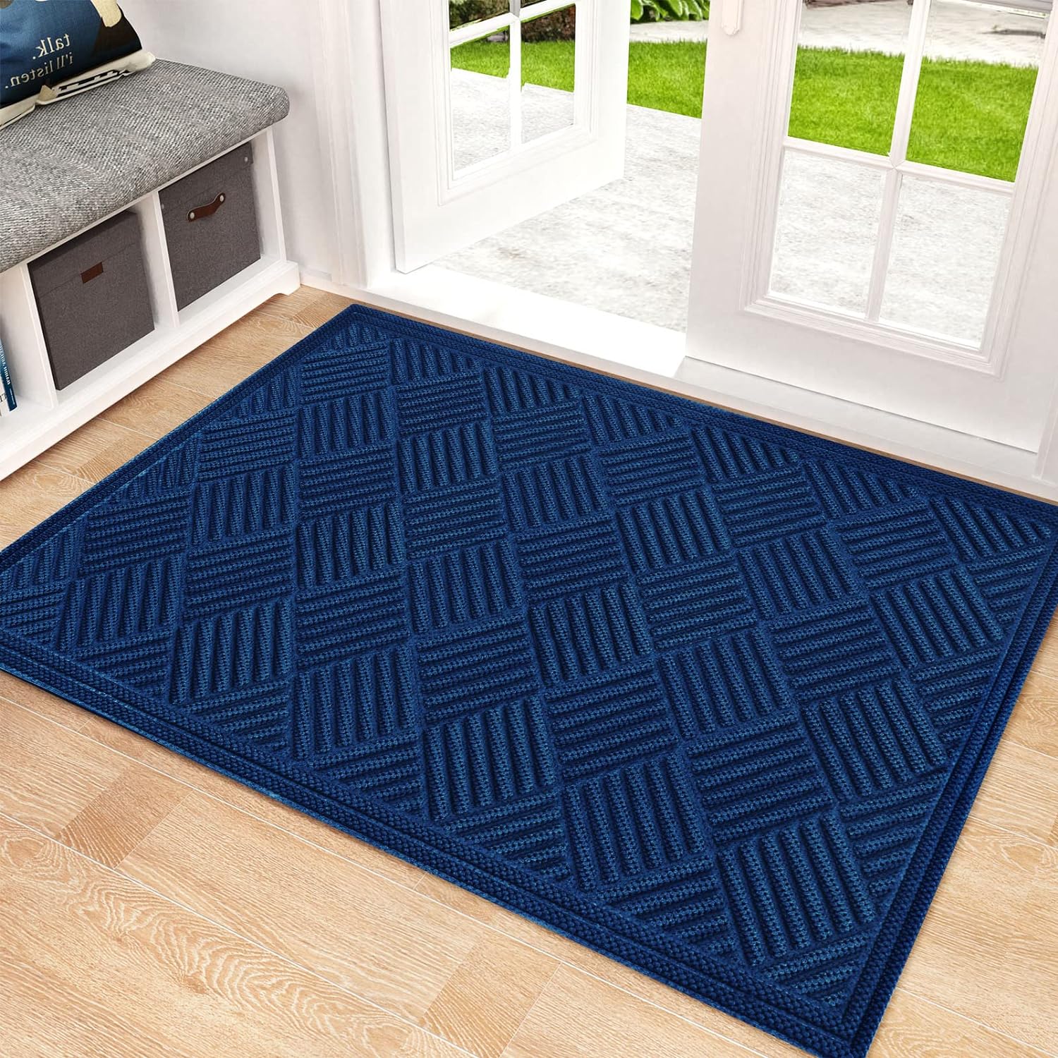 Mibao Front Door Mat - Durable Non-Slip Waterproof Doormat