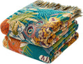 MSGKV Cotton Muslin Throw Blanket 50x60 in - Lightweight All-Season