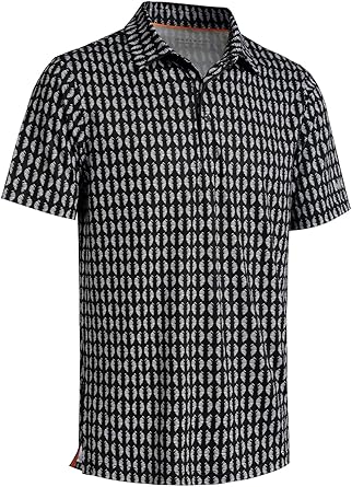 Mens Golf Shirts Short Sleeve Moisture Wicking Performance Fit
