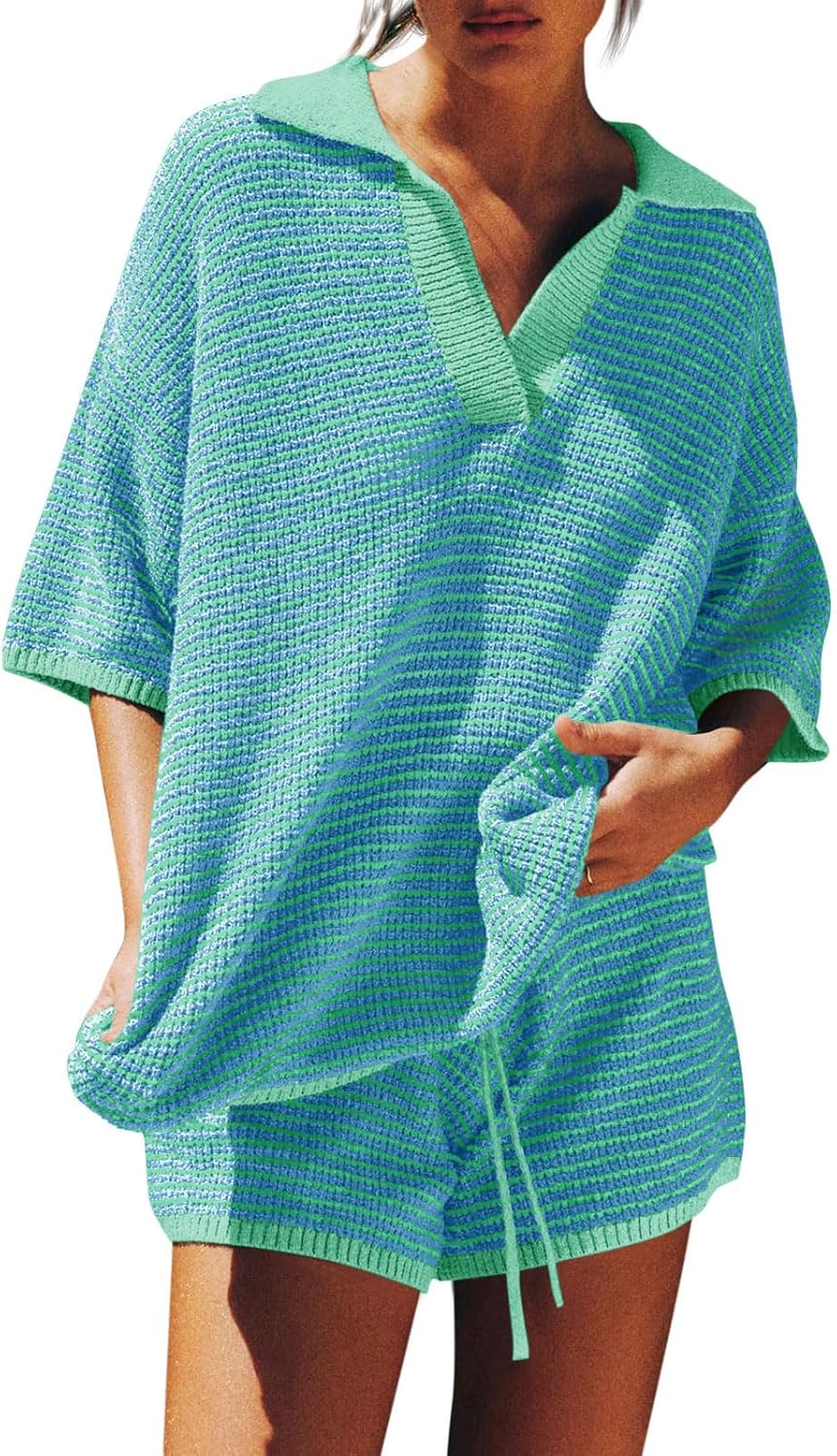 Tankaneo Womens Sweater Set 2 Piece Oversized Lounge Outfit