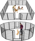 Dog Playpen 40 in 14 Panels Dog Pen - Portable Rustproof Exercise