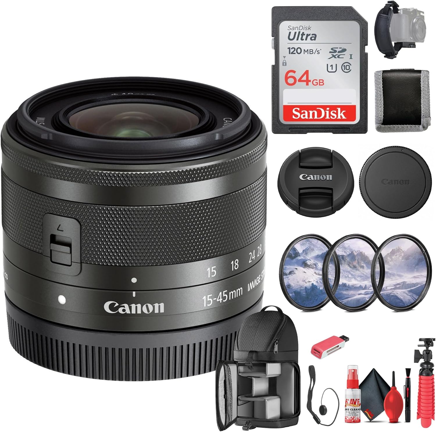 Canon EF-M 15-45mm f/3.5-6.3 STM Zoom Lens Bundle Review