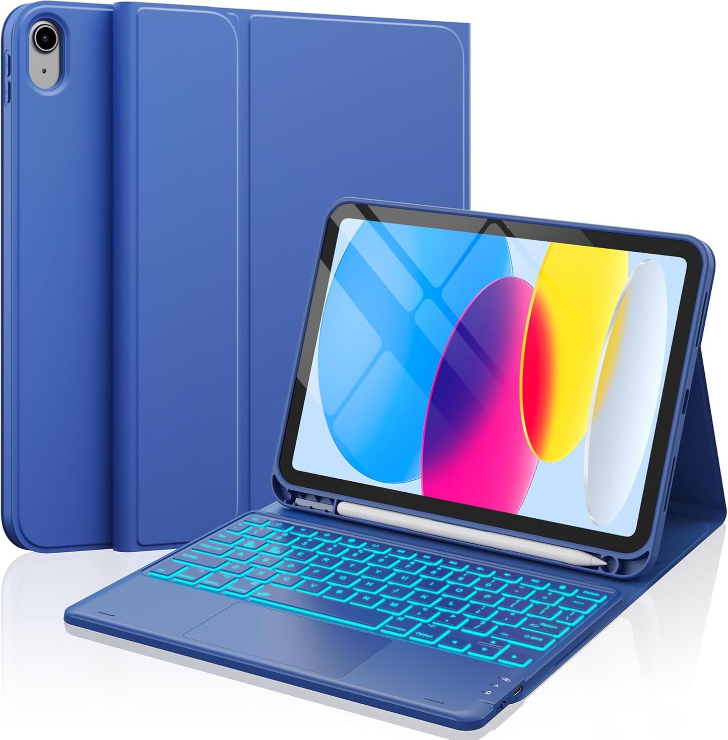 CHESONA iPad 10th Generation Case with Keyboard and Trackpad