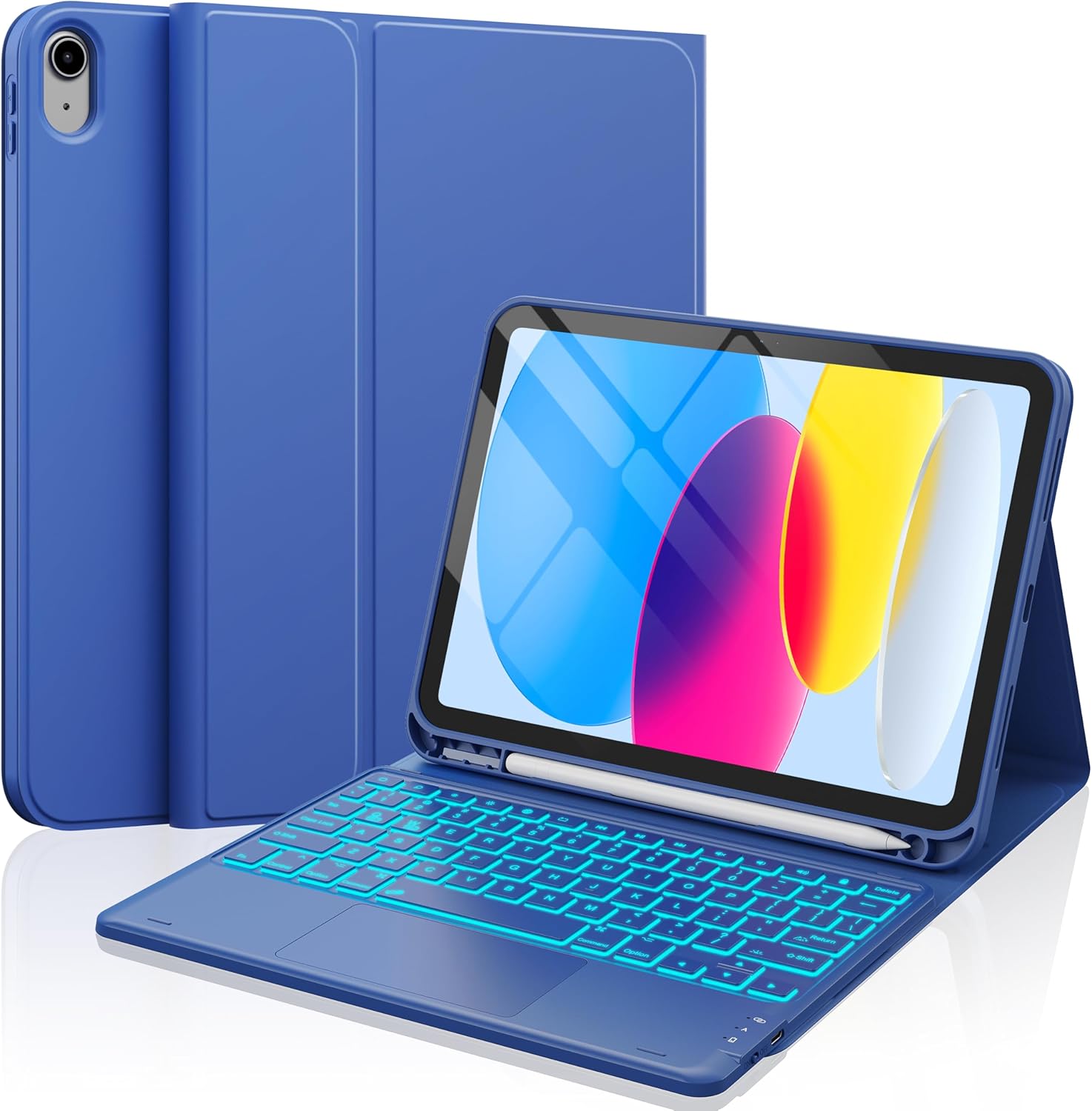 CHESONA iPad 10th Generation Case with Keyboard and Trackpad