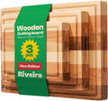Riveira Walnut Cherry Maple Wood Cutting Board Set - Durable